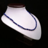 Necklace "Bars and Beads" Lapis lazuli and Goldfilled