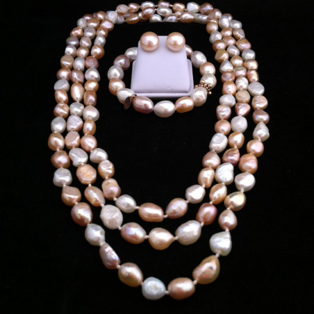 PINK SUNSET-Cultured Pearls