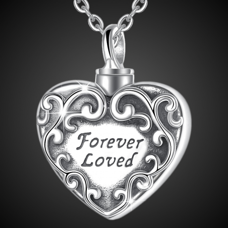 Ciondolo d'amore "Loved Forever" in argento sterling