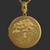 Tree of Life gold big size locket pendant