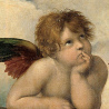 "Ange de Raphaël" pendentif porte-photo