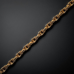 Gold Plated "Twisted Loose rope" Chain