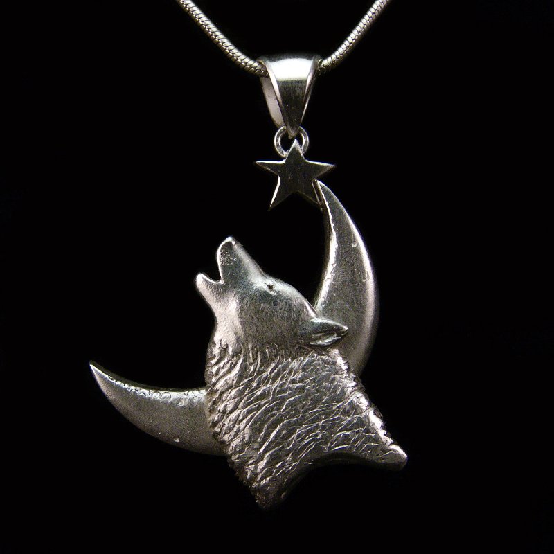 White Wolf silver 3 cm